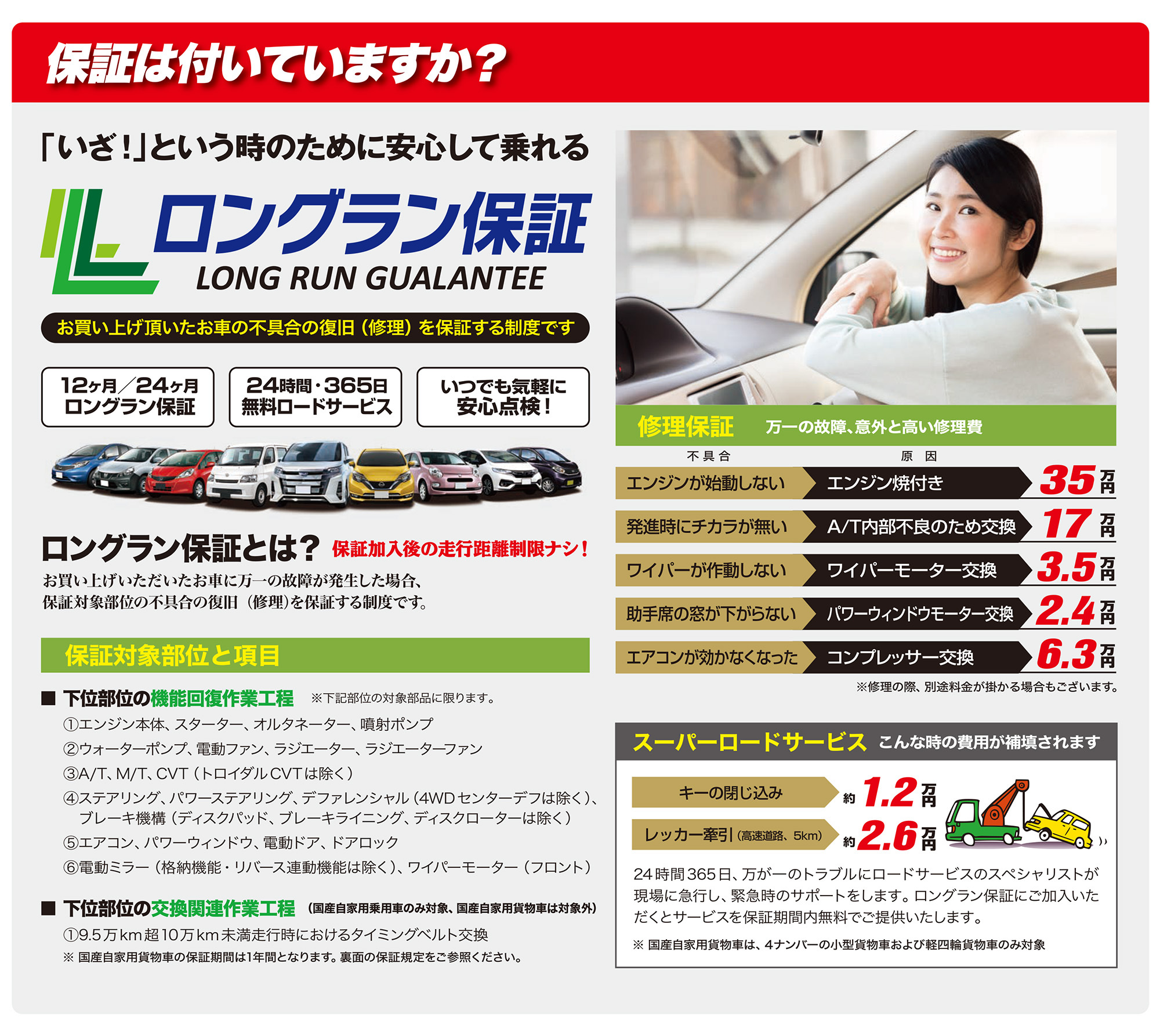 保証は付いていますか？